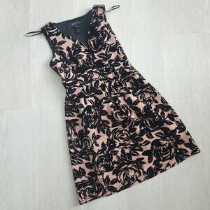 Pink Dress Salmon Black Elegant Cocktail